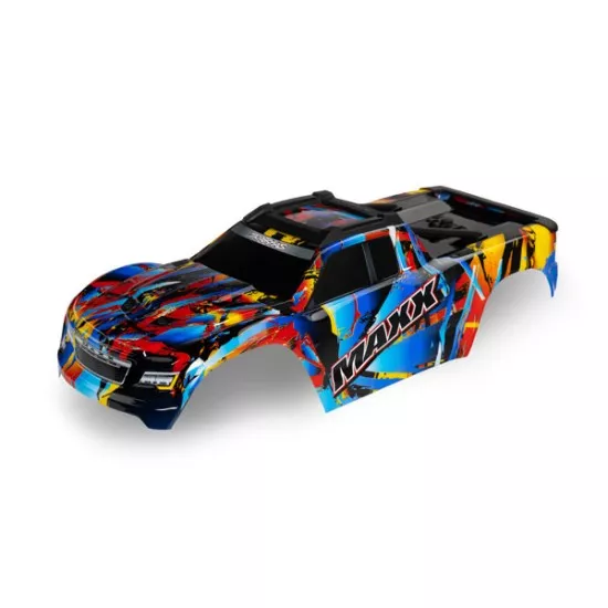 Body, Maxx, Rock n' Roll (painted, decals applied) (fits Maxx with extended chassis (352mm wheelbase))