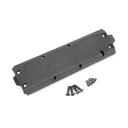 Skidplate, center/ 4x20 CCS (4)/ 3x10 CS (4) (fits Maxx with extended chassis (352mm wheelbase))