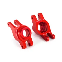 Carriers, stub axle (red-anodized 6061-T6 aluminum) (rear) (2)