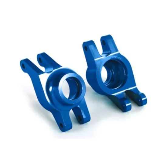 Carriers, stub axle (blue-anodized 6061-T6 aluminum) (rear) (2)