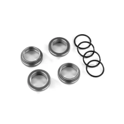 Spring retainer (adjuster), gray-anodized aluminum, GT-Maxx shocks (4) (assembled with o-ring
