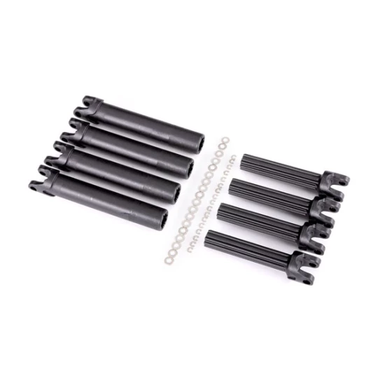 Half shaft set, left or right (plastic parts only) (internal splined half shaft/ external splined half shaft) (4 assemblies) (for use with #8995 WideMaxx  suspension kit)