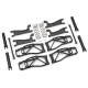 Suspension kit, WideMaxx, black,  includes extended outer half shafts