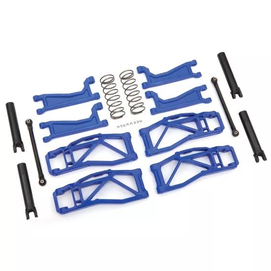 Suspension kit, WideMaxx, blue, includes extended outer half shafts