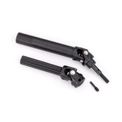 Driveshaft assembly, front or rear, Maxx Duty (1) (left or right) (fully assembled, ready to install)/ screw pin (1) (for use with #8995 WideMaxxâ„¢ suspension kit)