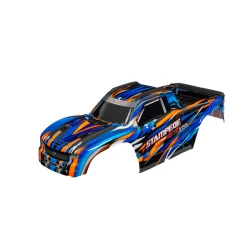 Body, Stampede 4X4 VXL, orange (painted, decals applied) (assembled with front & rear body mounts and rear body support for clipless mounting)