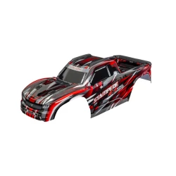 Body, Stampede 4X4 VXL, red (painted, decals applied) (assembled with front & rear body mounts and rear body support for clipless mounting)