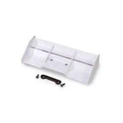 Wing, race, low profile (white)/ wing washer/ 4x12mm FCS (2)