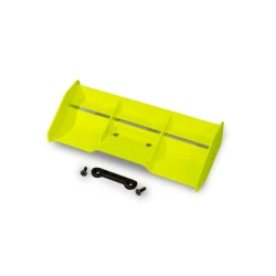 Wing, race, low profile (yellow)/ wing washer/ 4x12mm FCS (2)
