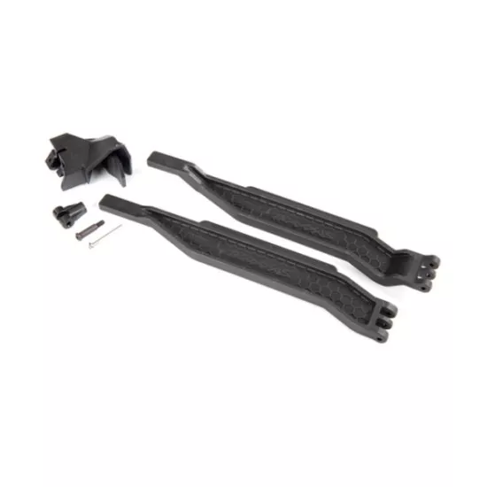 Battery hold-down (2)/ battery clip/ hold-down post/ screw pin/ pivot post screw