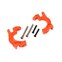 Caster blocks (c-hubs), extreme heavy duty, orange (left & right)/ 3x32mm hinge pins (2)/ 3x20mm BCS (2) (for use with #9080 upgrade kit)