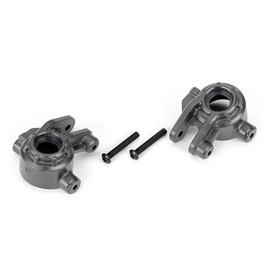 Steering blocks, extreme heavy duty, gray (left & right)/ 3x20mm BCS (2) (for use with #9080 upgrade kit)