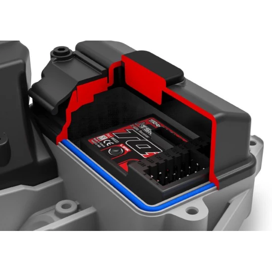 Traxxas Stampede 4X4 VXL HD zonder batterij en lader blauw