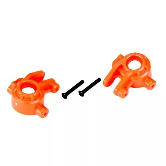 Steering blocks, extreme heavy duty, orange (left & right)/ 3x20mm BCS (2) (for use with #9080 upgrade kit)