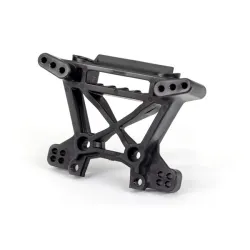 Shock tower, front, extreme heavy duty, black (for use with #9080 upgrade kit)