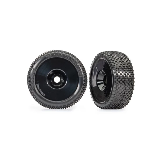 Tires & wheels, assembled, glued (black dished 3.0