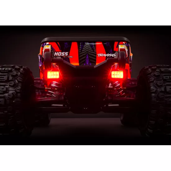Traxxas Hoss 4X4 LED Light Kit Complete (Includes Front and Rear Bumpers with LED Lights, 3-Volt Accessory Power Supply, and Power Tap Connector (with cable) (Fits #9011 Body)