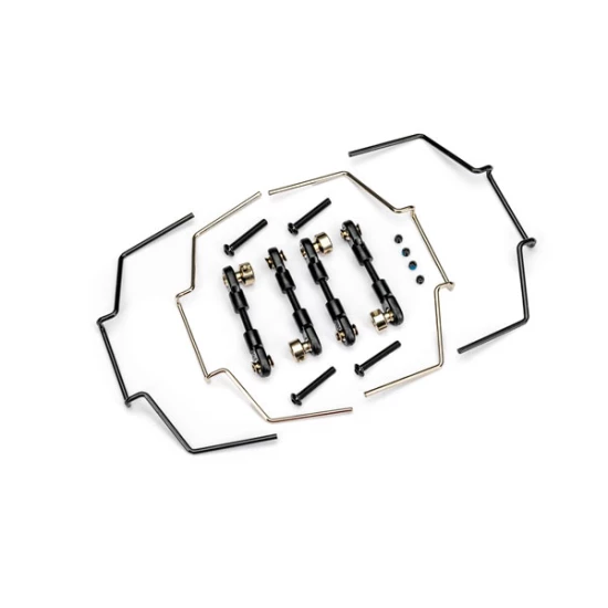 Sway bar kit (front and rear) (includes front and rear sway bars and adjustable linkage)