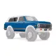 Body, Chevrolet Blazer (1972), complete (blue) (includes grille, side mirrors, door handles, windshield wipers, front & rear bumpers, decals)