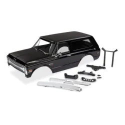 Body, Chevrolet Blazer (1969), complete (black) (includes grill, side mirrors, door handles, windshield wipers, front & rear bumpers, decals)