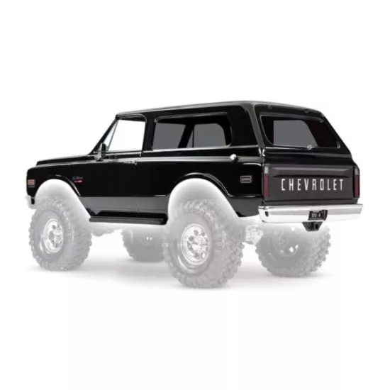 Body, Chevrolet Blazer (1969), complete (black) (includes grill, side mirrors, door handles, windshield wipers, front & rear bumpers, decals)