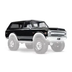 Body, Chevrolet Blazer (1969), complete (black) (includes grill, side mirrors, door handles, windshield wipers, front & rear bumpers, decals)