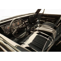 Interior, Chevrolet Blazer (1969 -1972) (black) (includes rollbar, gauge bezel, steering wheel and column, shifter, armrest, decals) (fits #9111 and 9112 bodies) (requires #9128 body cage for installation)