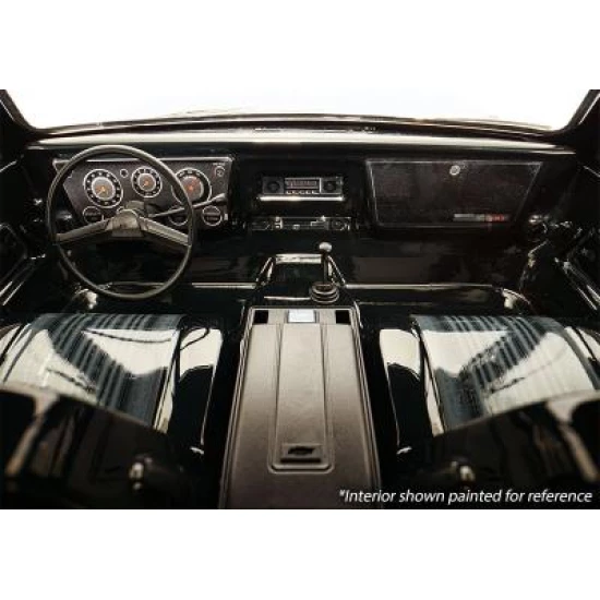 Interior, Chevrolet Blazer (1969 -1972) (clear, requires painting) (includes rollbar, gauge bezel, steering wheel and column, shifter, armrest, decals) (fits #9111 and 9112 bodies) (requires #9128 body cage for installation)