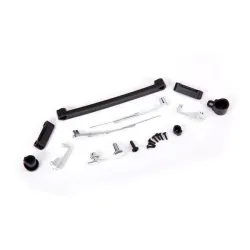 Door handles, left, right, and rear/ retainers (3)/ windshield wipers, left & right/ retainer (1)/ fuel cap/ fuel flange/ fuel cap mount/ 1.6x5 BCS (self-tapping) (7)/ 2.6x8 BCS (1)