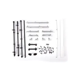 Side trim, Chevrolet Blazer (1972), left & right/ rear trim, upper & lower/ retainers, left, right & rear/ 2.6x8 BCS (23)/ 1.6x5 BCS (self-tapping) (5) (fits #9111 body)