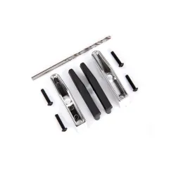 Bumper pads/ bumper guards (chrome)/ 2.5x12 BCS (4)/ 2.7mm drill bit (fits 9126 or 9127 front bumpers)