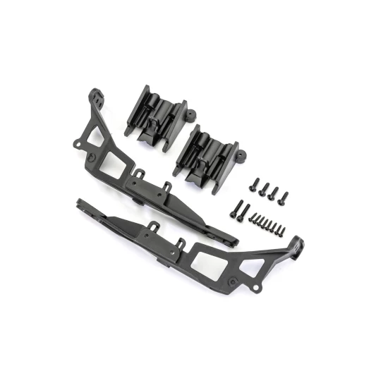 Body mounts (front & rear) (left & right)/ 2.6x10mm BCS (4)/ 1.6x8mm BCS (self-tapping) (8)/ 2.5x12mm CS (2) (fits #9129 body)