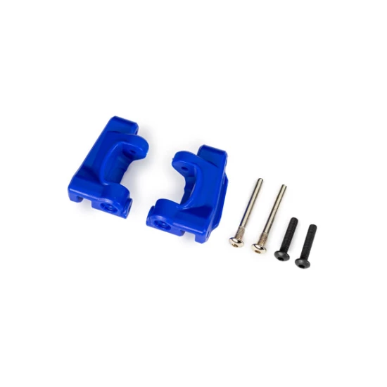 Caster blocks (c-hubs), extreme heavy duty, blue (left & right)/ 3x26mm hinge pins (2)/ 3x15mm BCS (2) (for use with #9180 and 9181 upgrade kit)