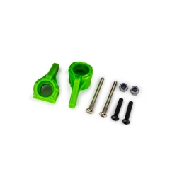 Steering blocks, extreme heavy duty, green (left & right)/ 3x26mm hinge pins (2)/ 3x15mm BCS (2) (for use with #9180, 9181, 9182 upgrade kit)