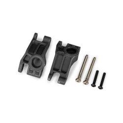Carriers, stub axle, rear, extreme heavy duty, gray (left & right)/ 3x31mm hinge pins (2)/ 3x18mm BCS (2) (for use with #9180, 9181, 9182 upgrade kit)