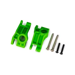 Carriers, stub axle, rear, extreme heavy duty, green (left & right)/ 3x31mm hinge pins (2)/ 3x18mm BCS (2) (for use with #9180, 9181, 9182 upgrade kit)