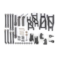 Outer Driveline & Suspension Upgrade Kit, extreme heavy duty, black (fits Rustler  2WD or Stampede  2WD)