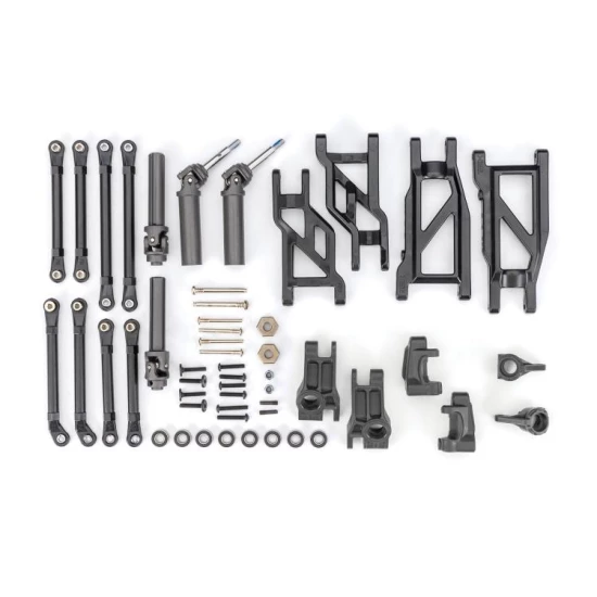 Outer Driveline & Suspension Upgrade Kit, extreme heavy duty, black (fits Rustler  2WD or Stampede  2WD)