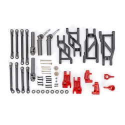 Outer Driveline & Suspension Upgrade Kit, extreme heavy duty, red (fits Rustler  2WD or Stampede  2WD)