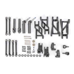 Outer Driveline & Suspension Upgrade Kit, extreme heavy duty, black (fits Slash  2WD)