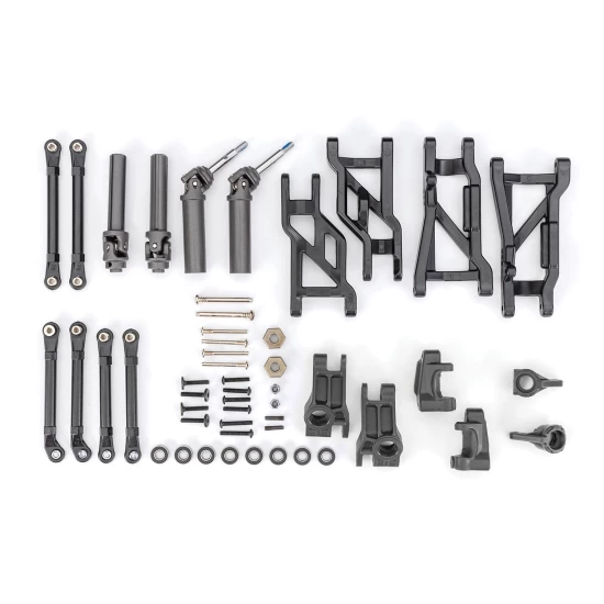 Outer Driveline & Suspension Upgrade Kit, extreme heavy duty, black (fits Slash  2WD)