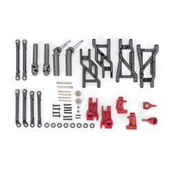 Outer Driveline & Suspension Upgrade Kit, extreme heavy duty, red (fits Slash  2WD)