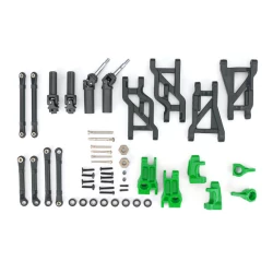 Outer Driveline & Suspension Upgrade Kit, extreme heavy duty, green (fits Bandit  or Drag Slash )