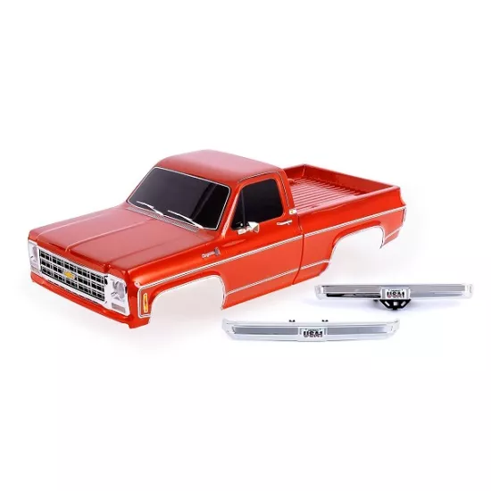 Body, Chevrolet K10 Truck (1979), complete, copper (painted, decals applied) (includes grille, side mirrors, door handles, windshield wipers, front & rear bumpers, clipless mounting) (requires #9288 inner fenders)