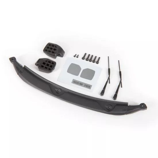 Mirrors, side, black (left & right)/ windshield wipers (2)/ cowl/ 2.5x8 BCS (3)/ 2.5x10 CS (2)/ 1.6x5 BCS (2) (fits #9211 body)