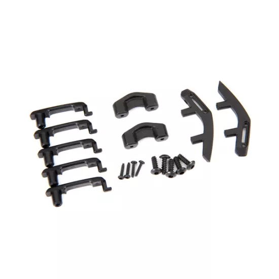 Door handles, left & right/ trail sights, left & right/ trail sight retainers (2)/ 2.6x8 BCS (4)/ 1.6x7 BCS (self-tapping) (4) (fits 9211 body)