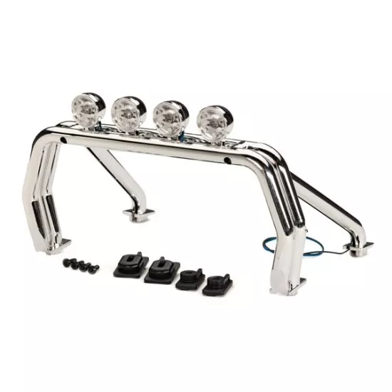 Roll bar (assembled with LED light bar)/ roll bar mounts, left & right/ 2.6x12mm BCS (self-tapping) (4) (fits #9212 body)