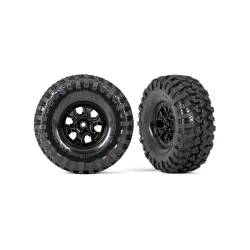 Tires and wheels, assembled, glued (TRX-4 2021 Bronco 1.9' wheels, Canyon Trail 4.6x1.9' tires) (2)