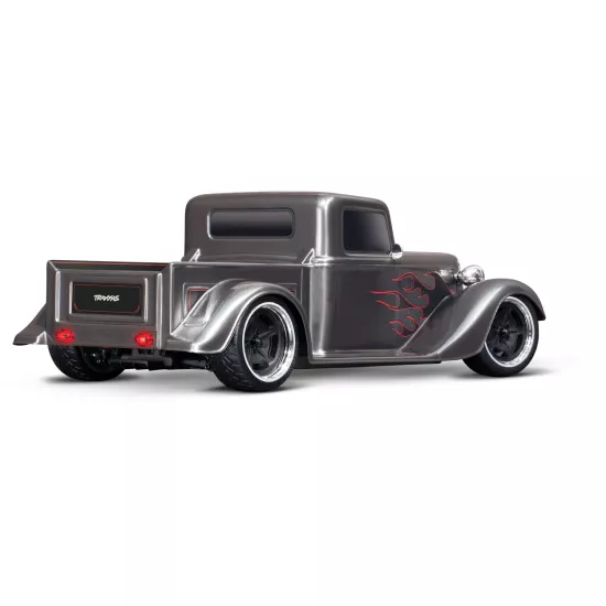 Traxxas Hot Rod Truck 1op10 Scale AWD 4-Tec 3.0 zilver