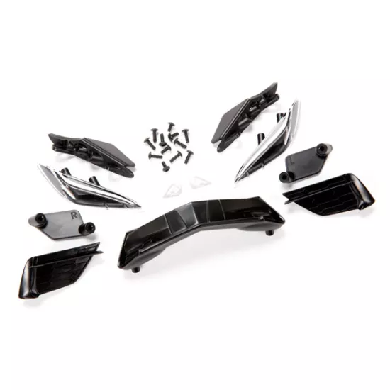 Grille, Chevrolet Corvette Stingray/ grille mount (3)/ headlight housing (2)/ lens (2)/ headlight mount (2)/ 2.6x6mm BCS (4)/ 2.6x8mm BCS (8)